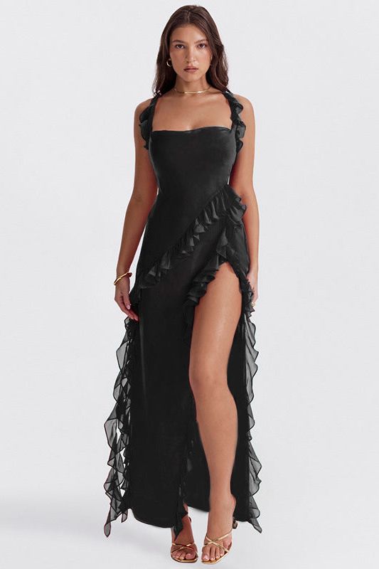 Addie Maxi Ruffle Dress