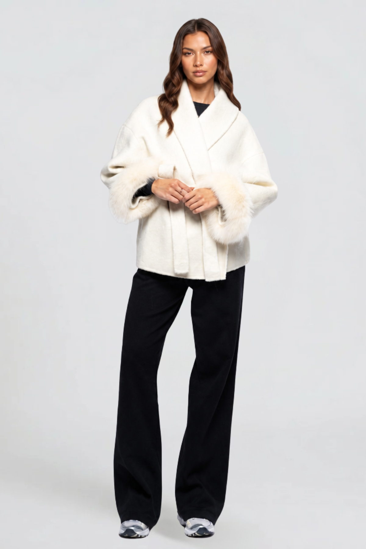 Relaxed Belted Wool Coat