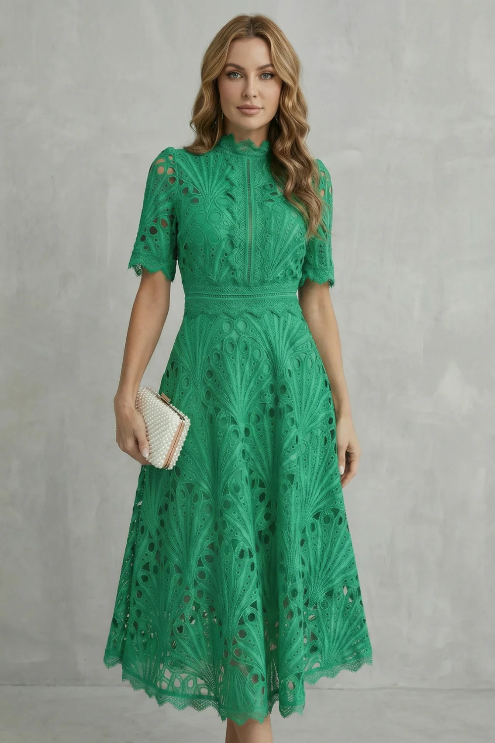 Charlisse – High-neck midi dress