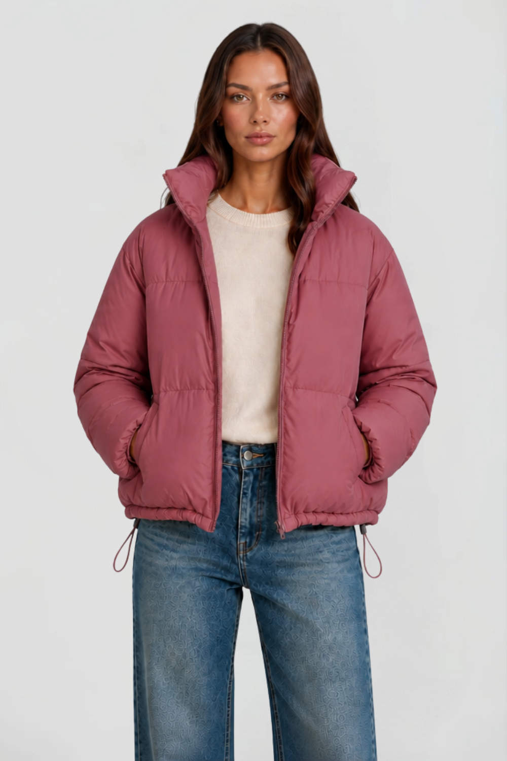 Cropped Padded Puffer Jacket