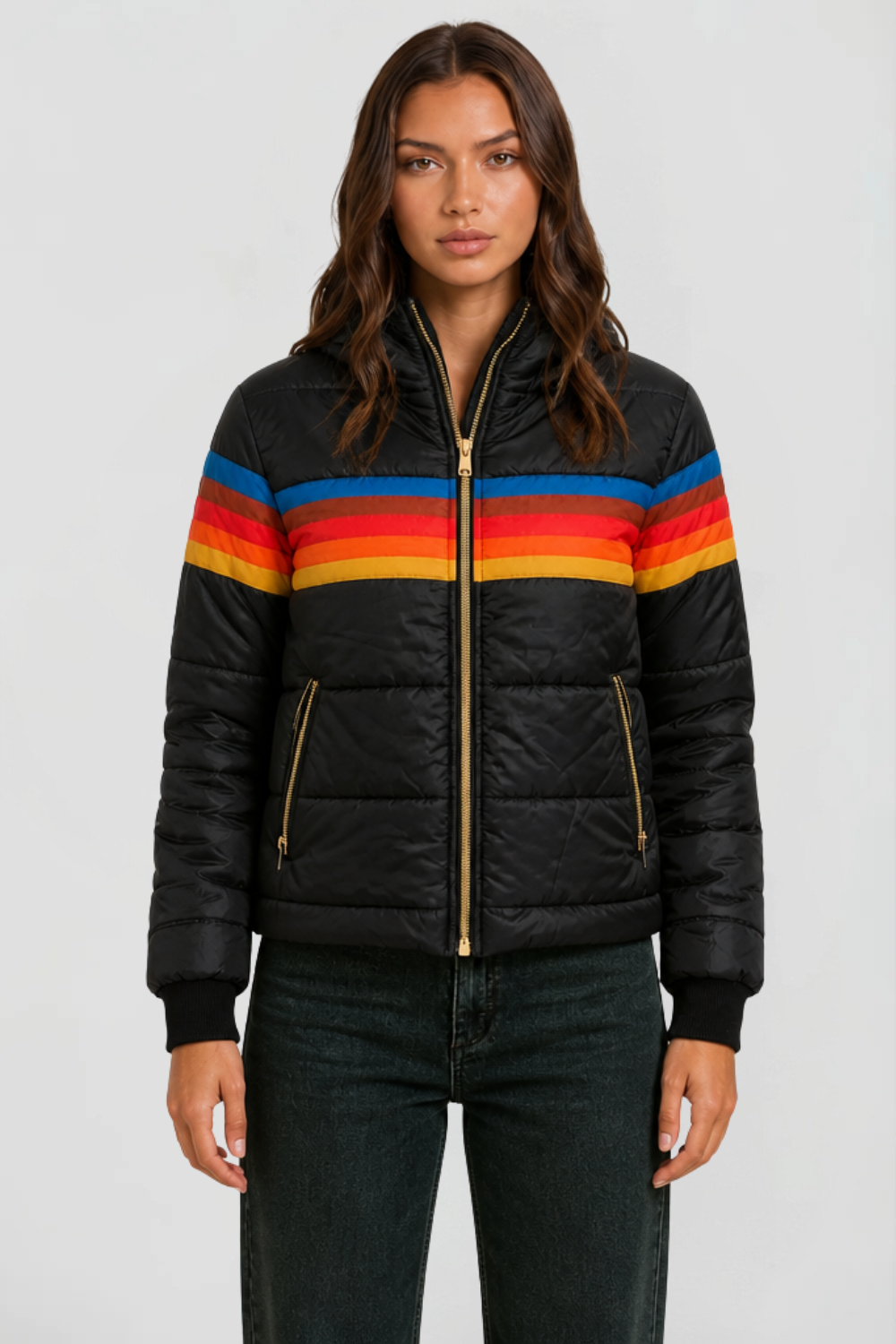 Hooded Retro Puffer Coat