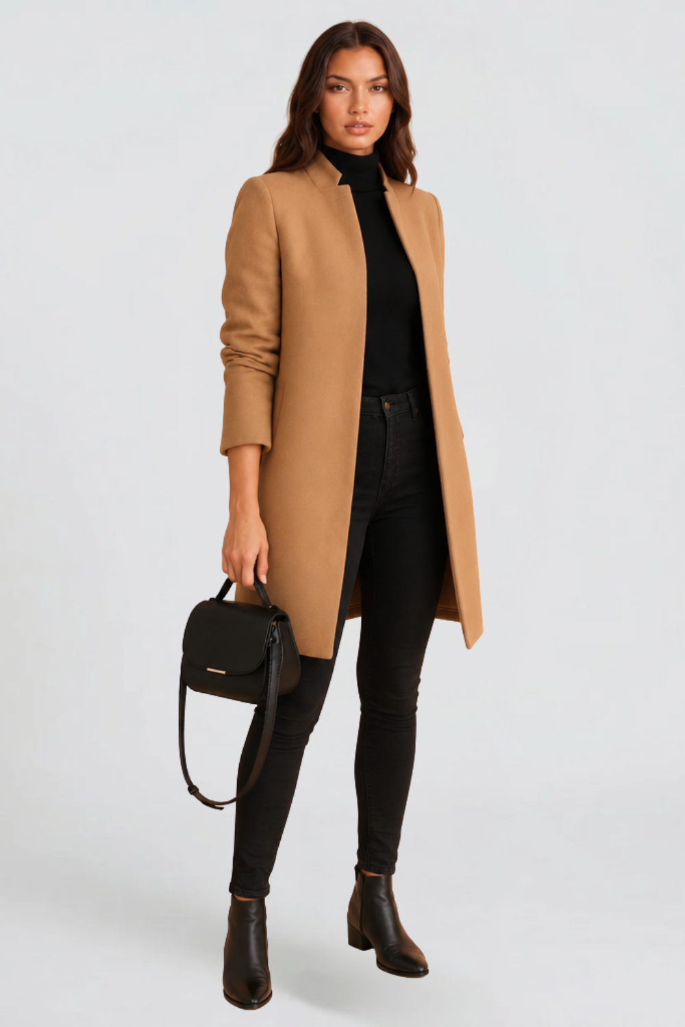 Tailored Longline Wool Coat