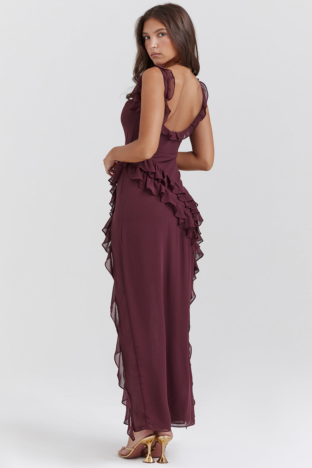 Addie Maxi Ruffle Dress