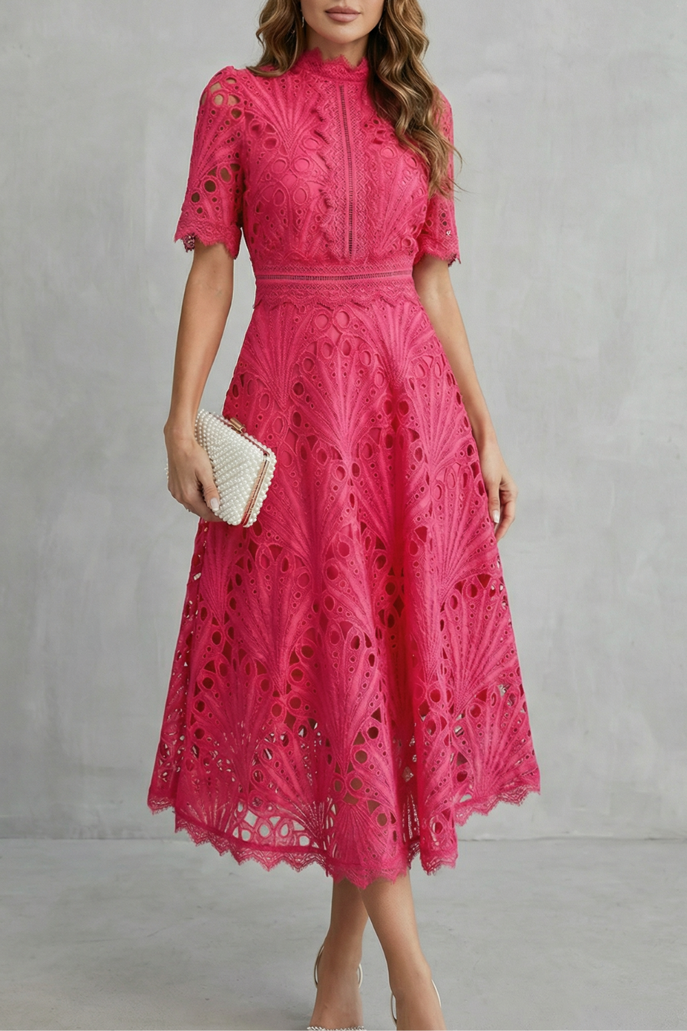 Charlisse – High-neck midi dress