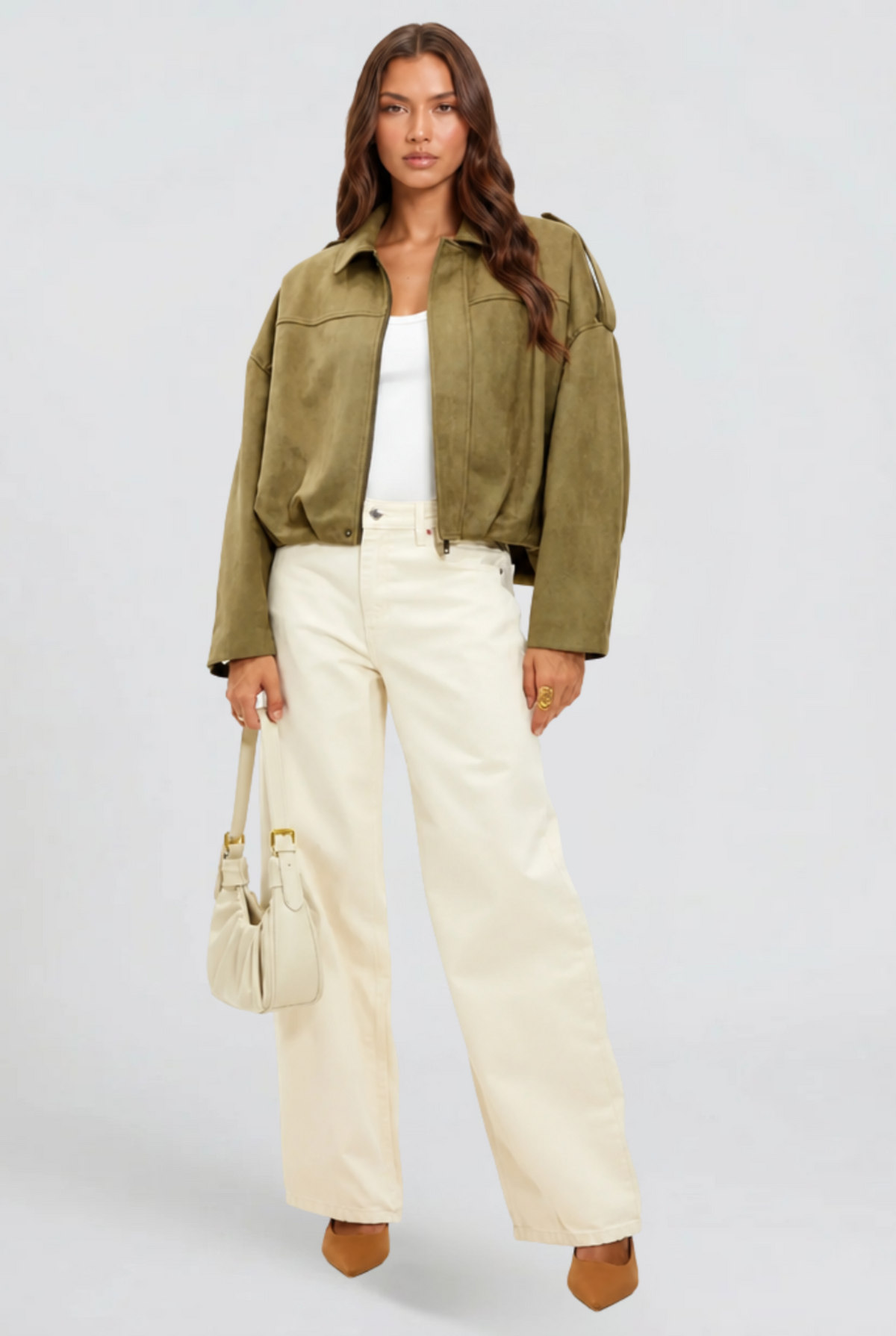 Oversized Suede Jacket