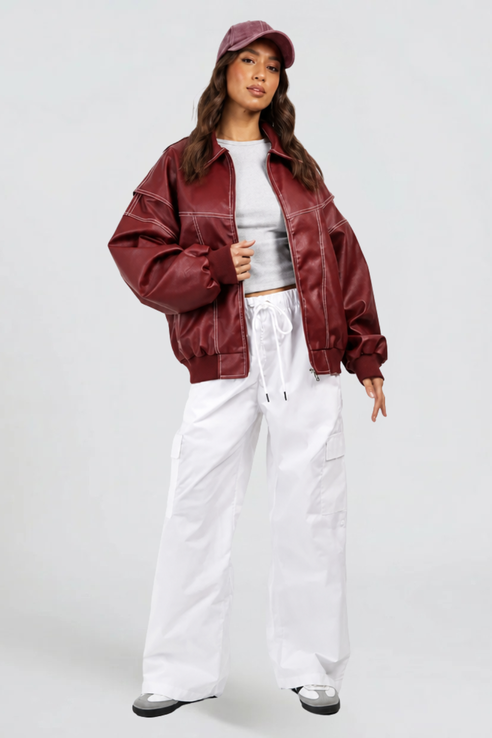 Oversized Leather Jacket