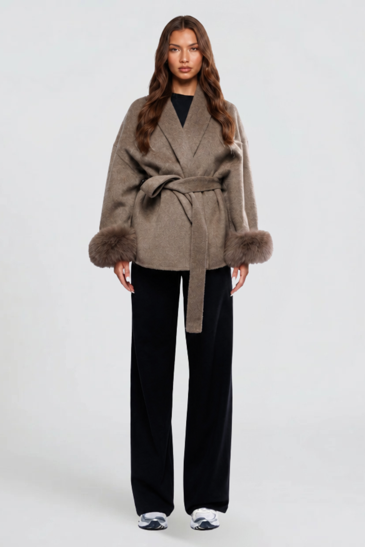 Relaxed Belted Wool Coat