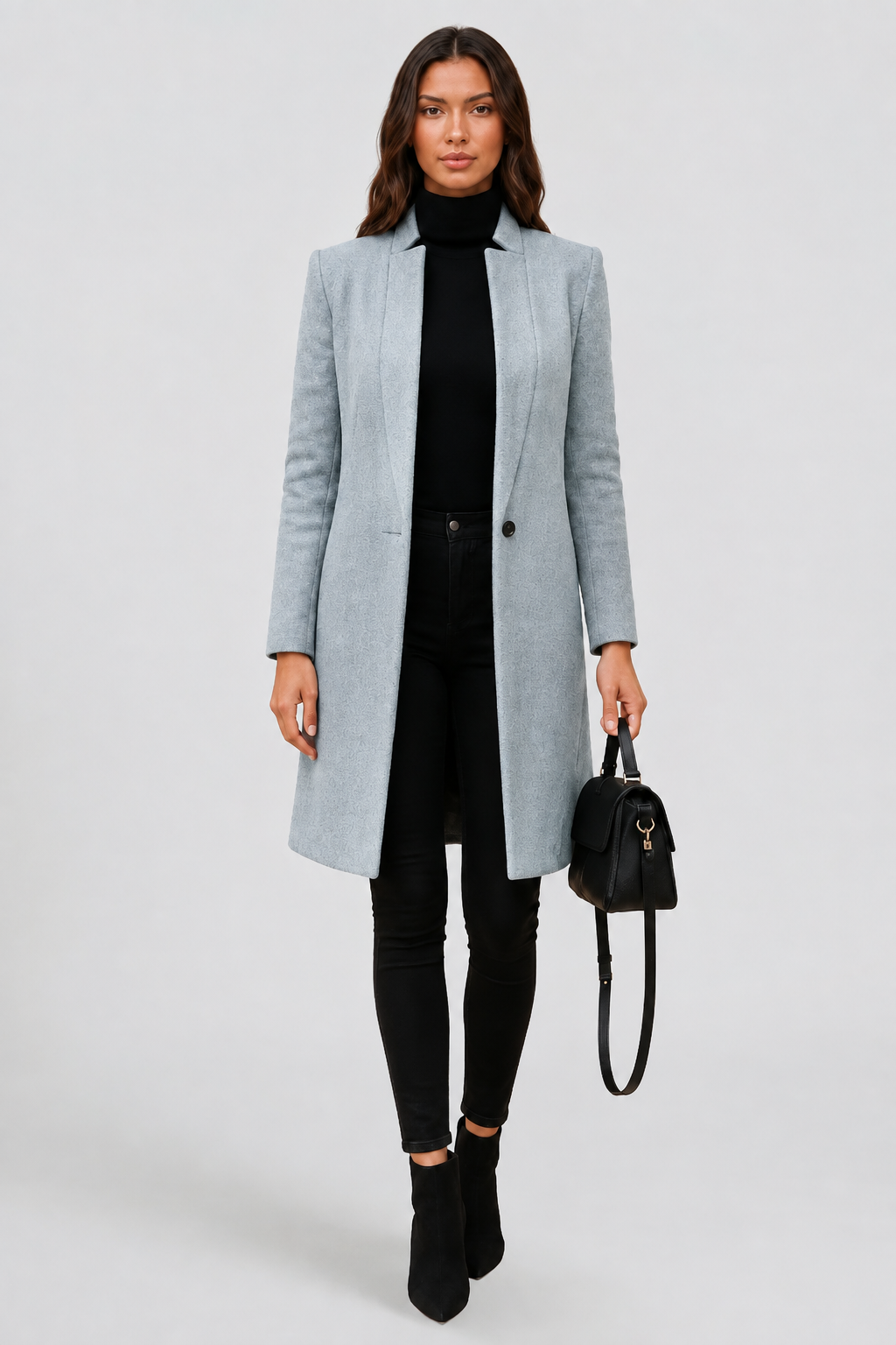 Tailored Longline Wool Coat