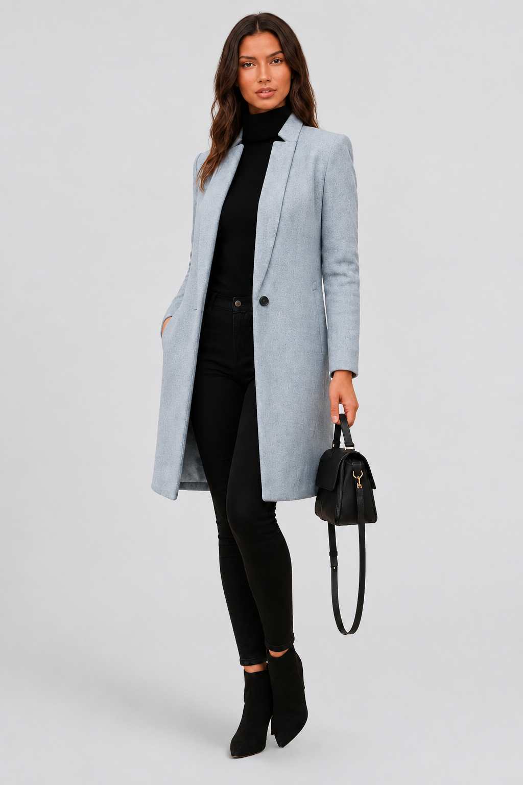 Tailored Longline Wool Coat