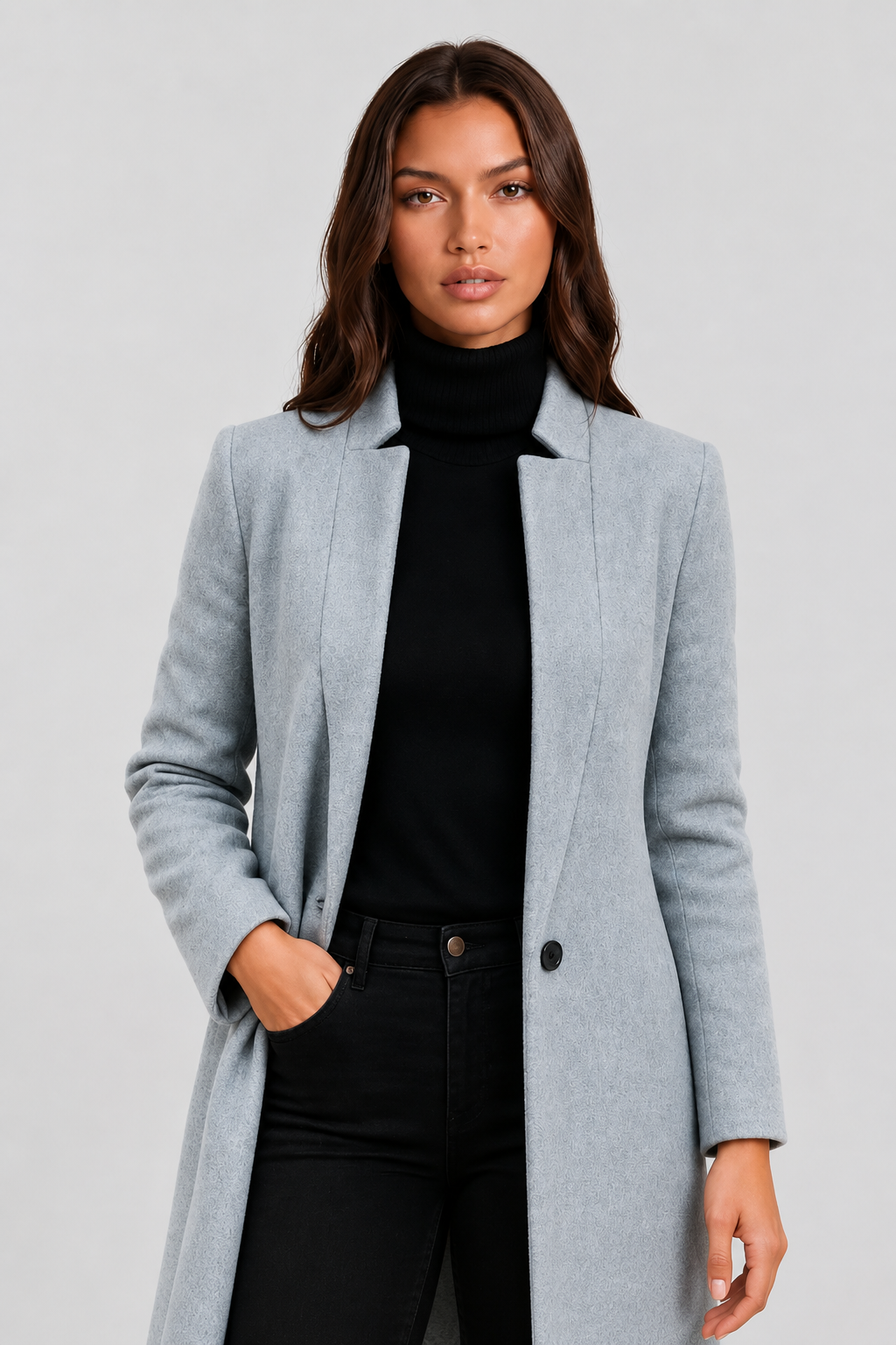 Tailored Longline Wool Coat