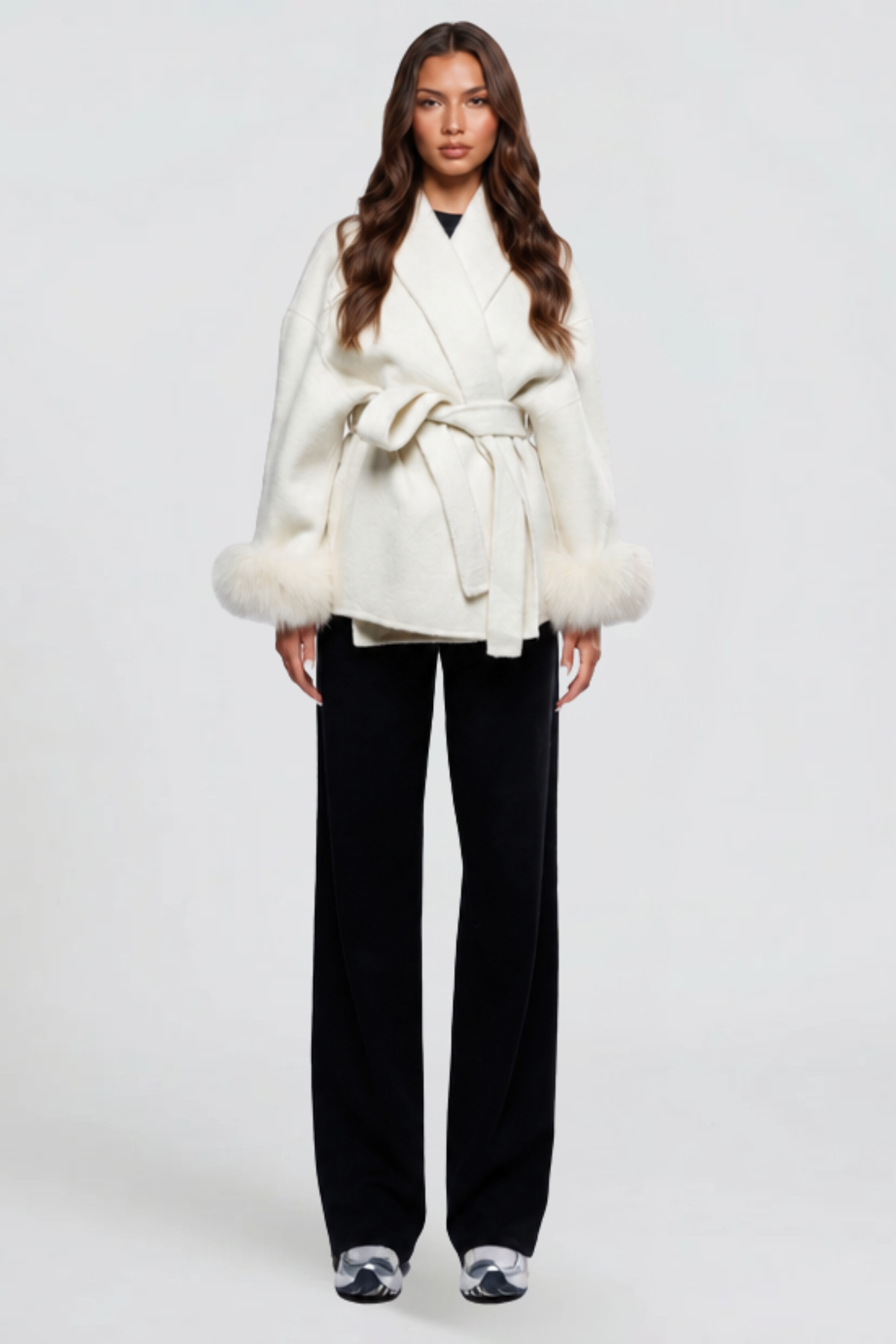 Relaxed Belted Wool Coat