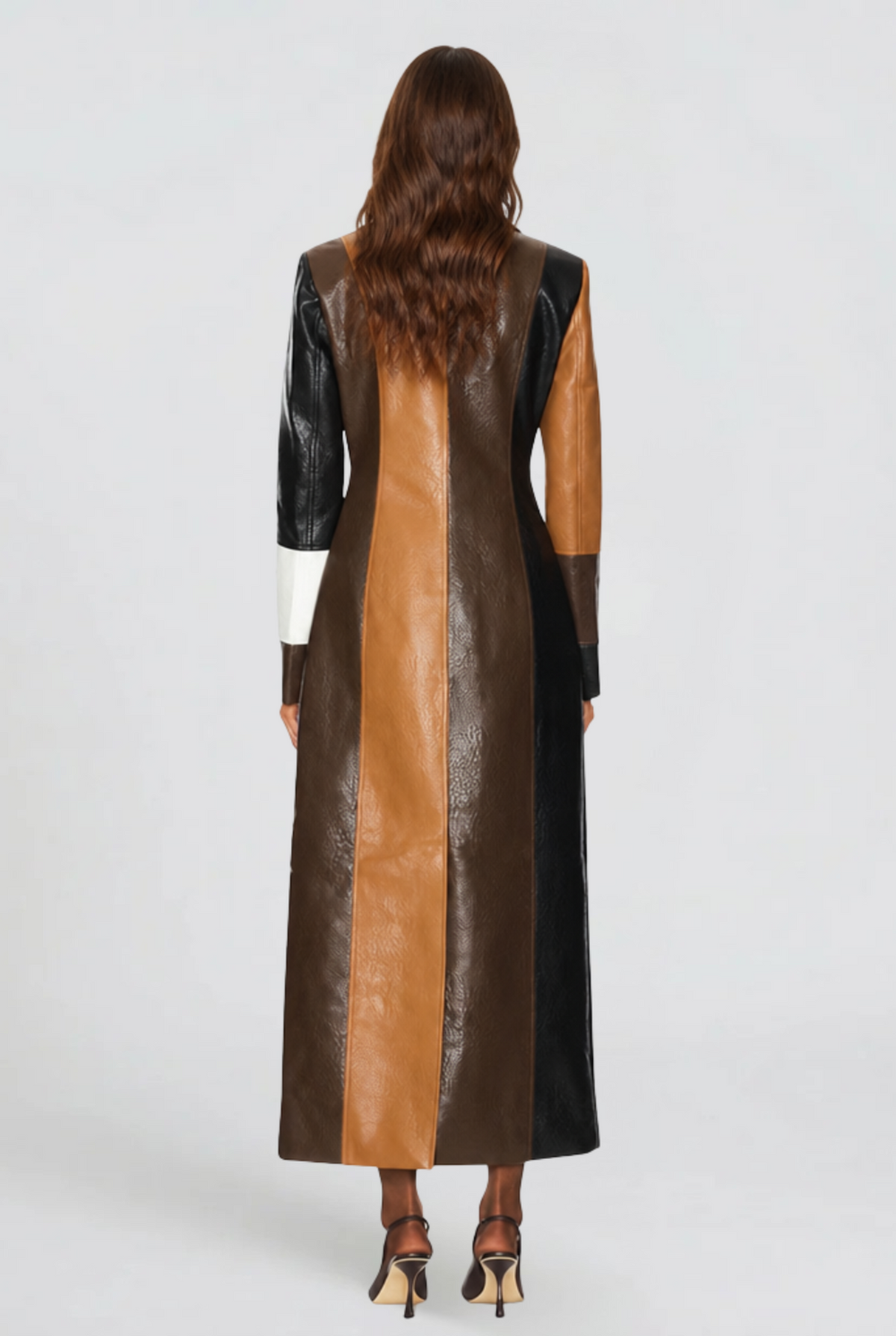 Longline Leather Coat