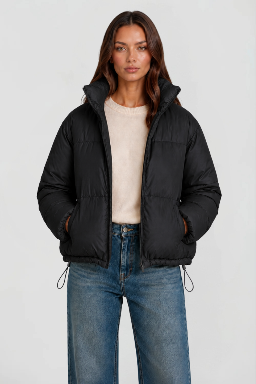 Cropped Padded Puffer Jacket