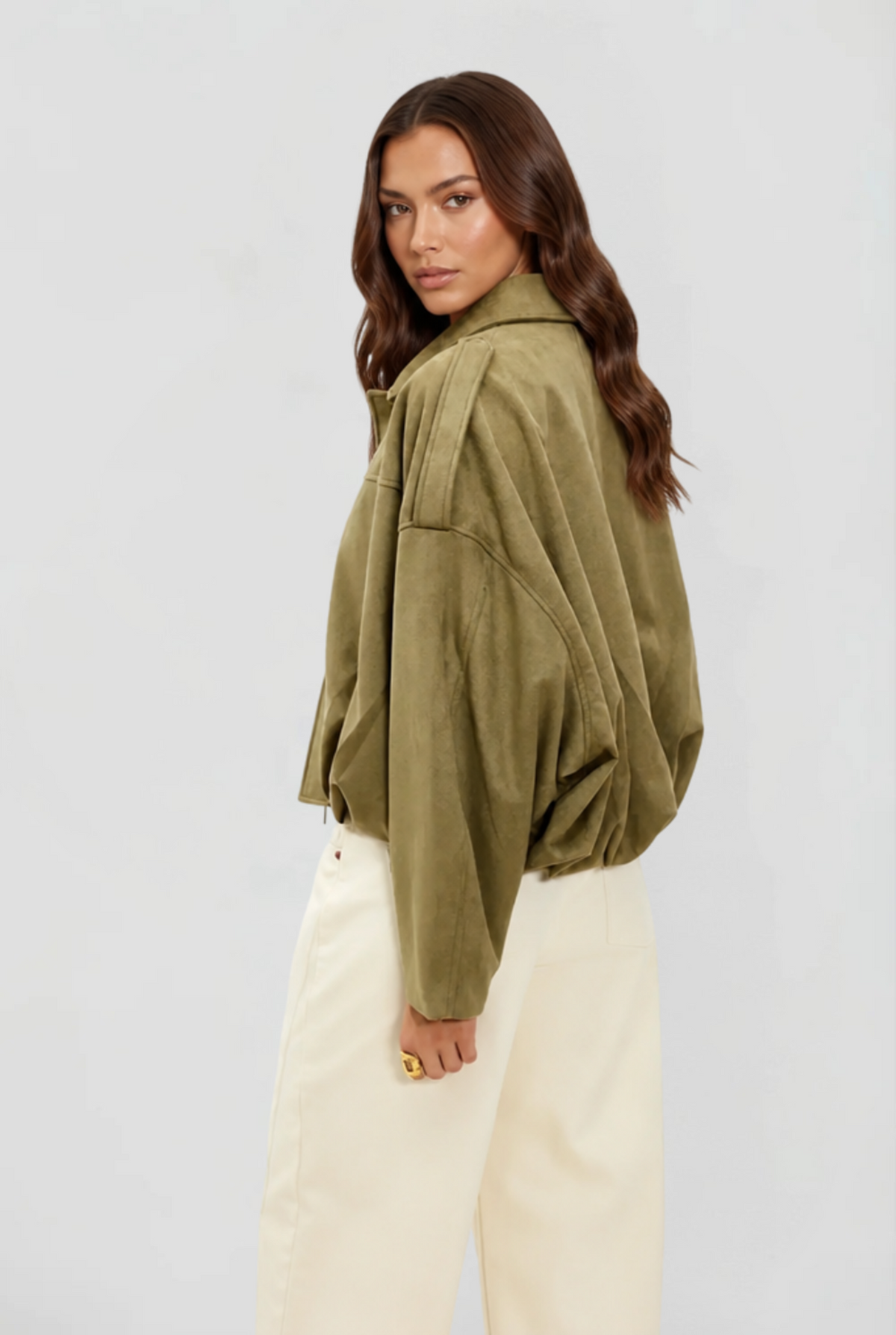 Oversized Suede Jacket