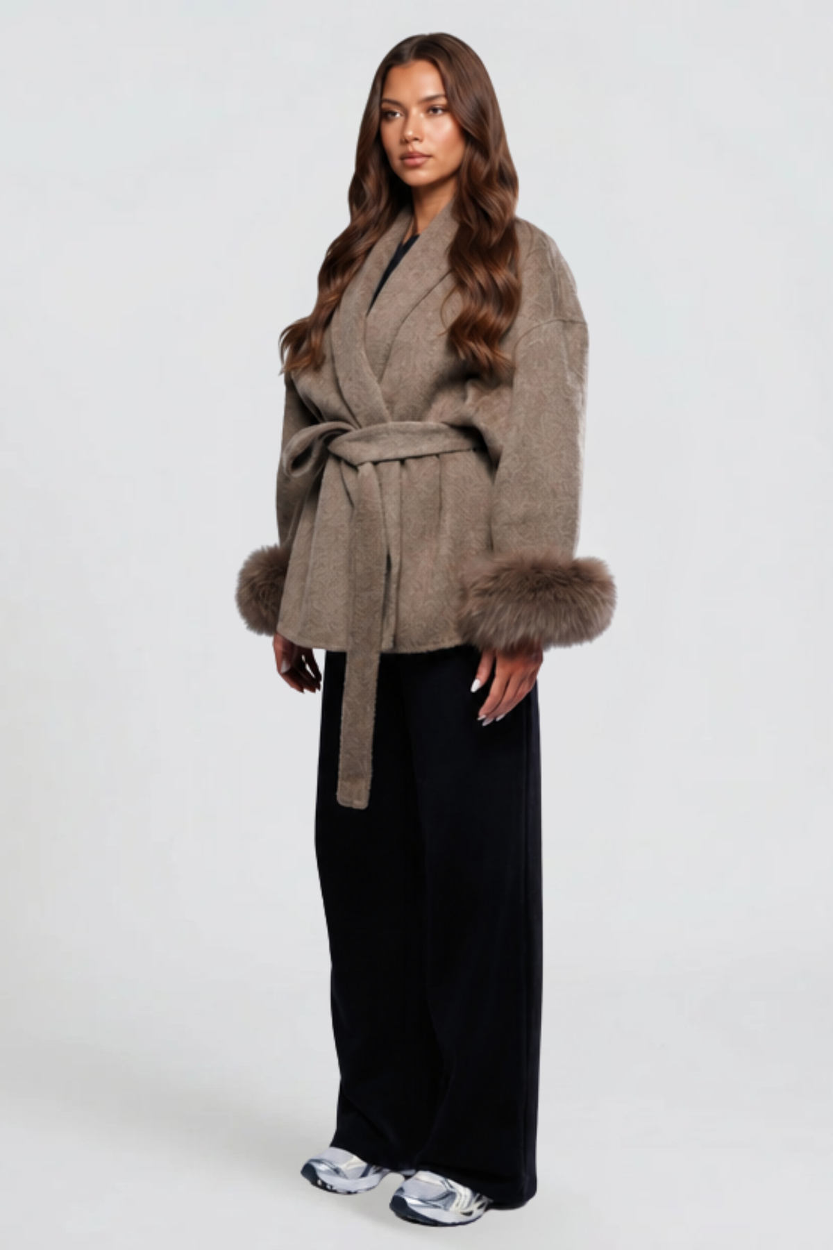 Relaxed Belted Wool Coat