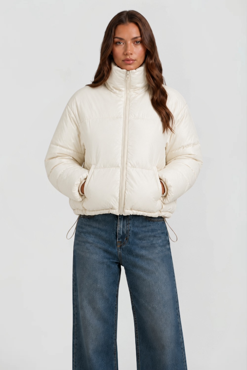 Cropped Padded Puffer Jacket