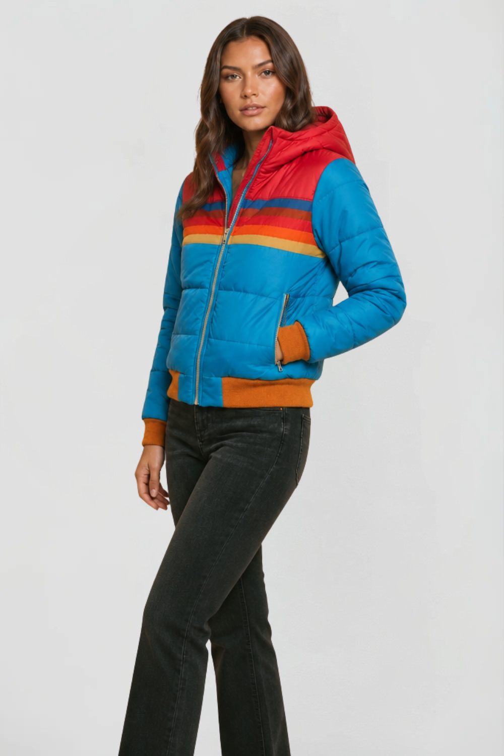 Hooded Retro Puffer Coat