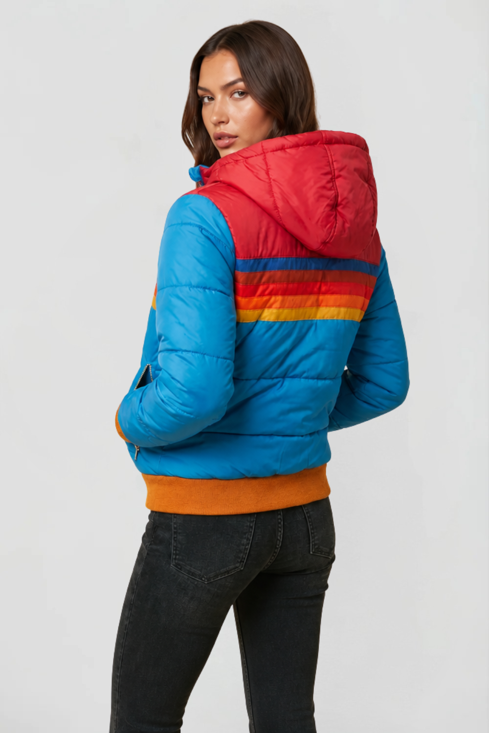 Hooded Retro Puffer Coat