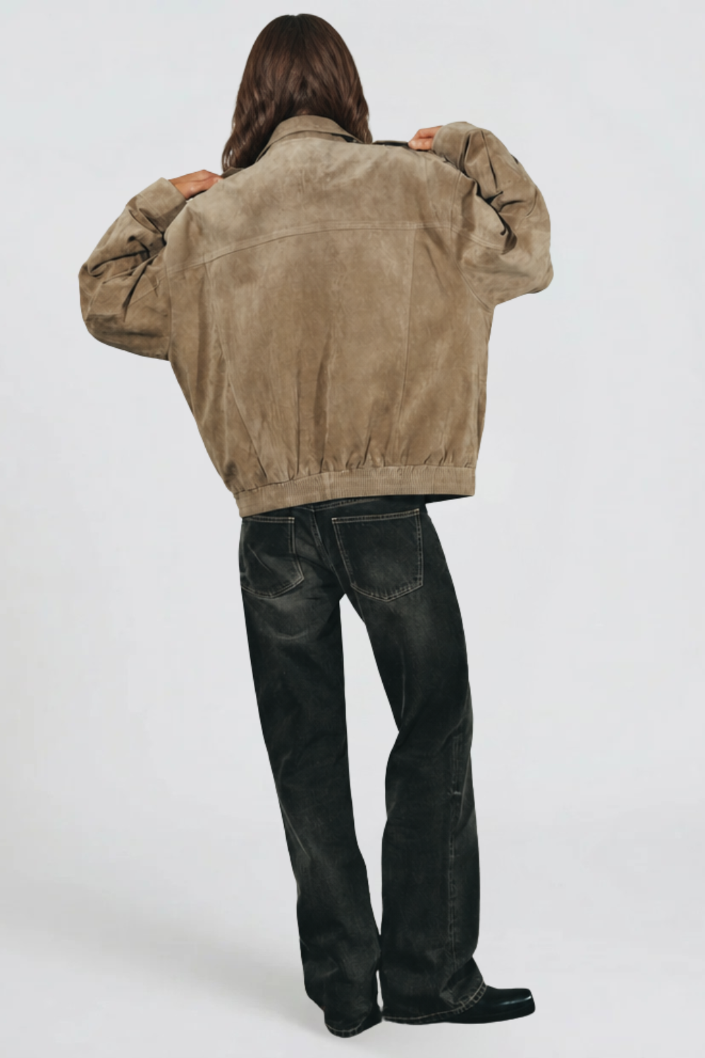 Oversized Suede Jacket