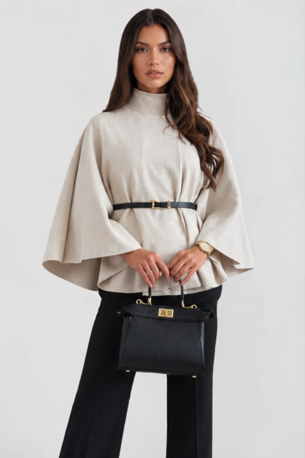 Belted Oversized Wool Coat
