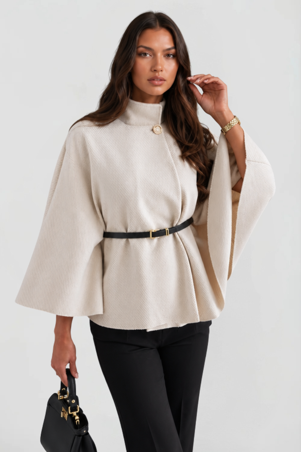 Belted Oversized Wool Coat