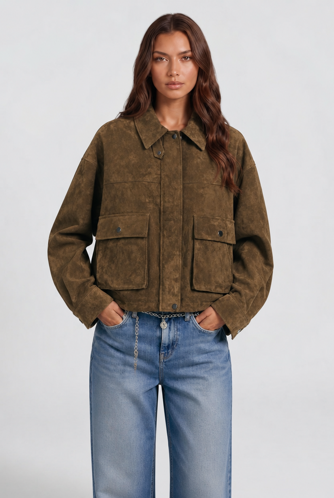 Oversized Suede Jacket