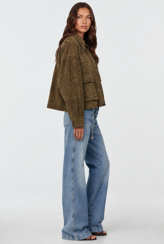 Oversized Suede Jacket