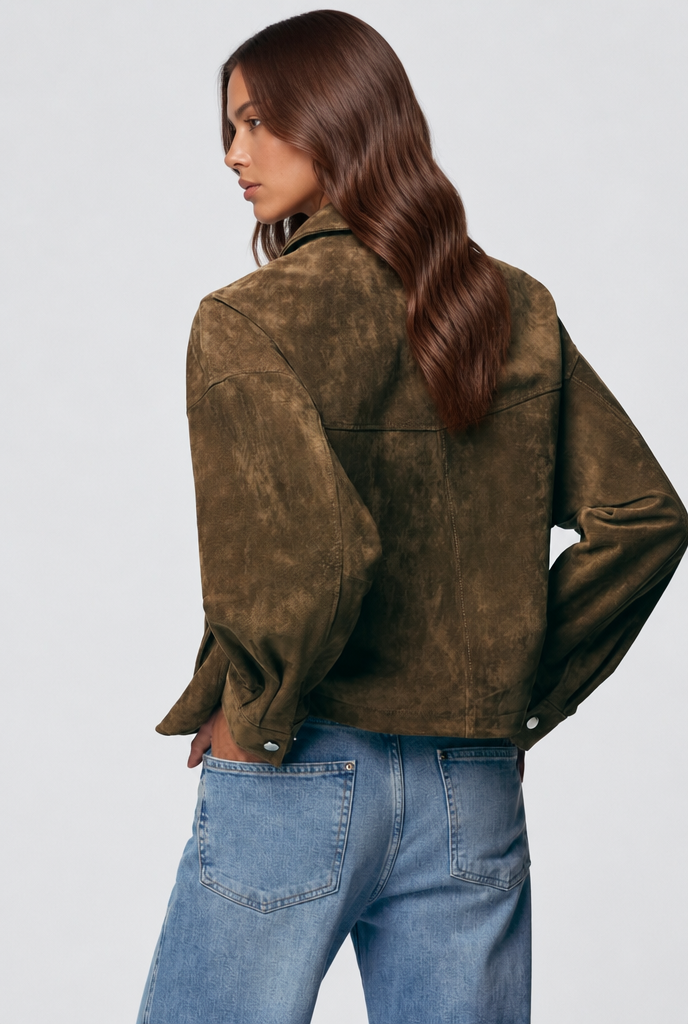 Oversized Suede Jacket