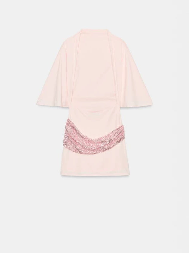 Sequin Sash Mini Dress