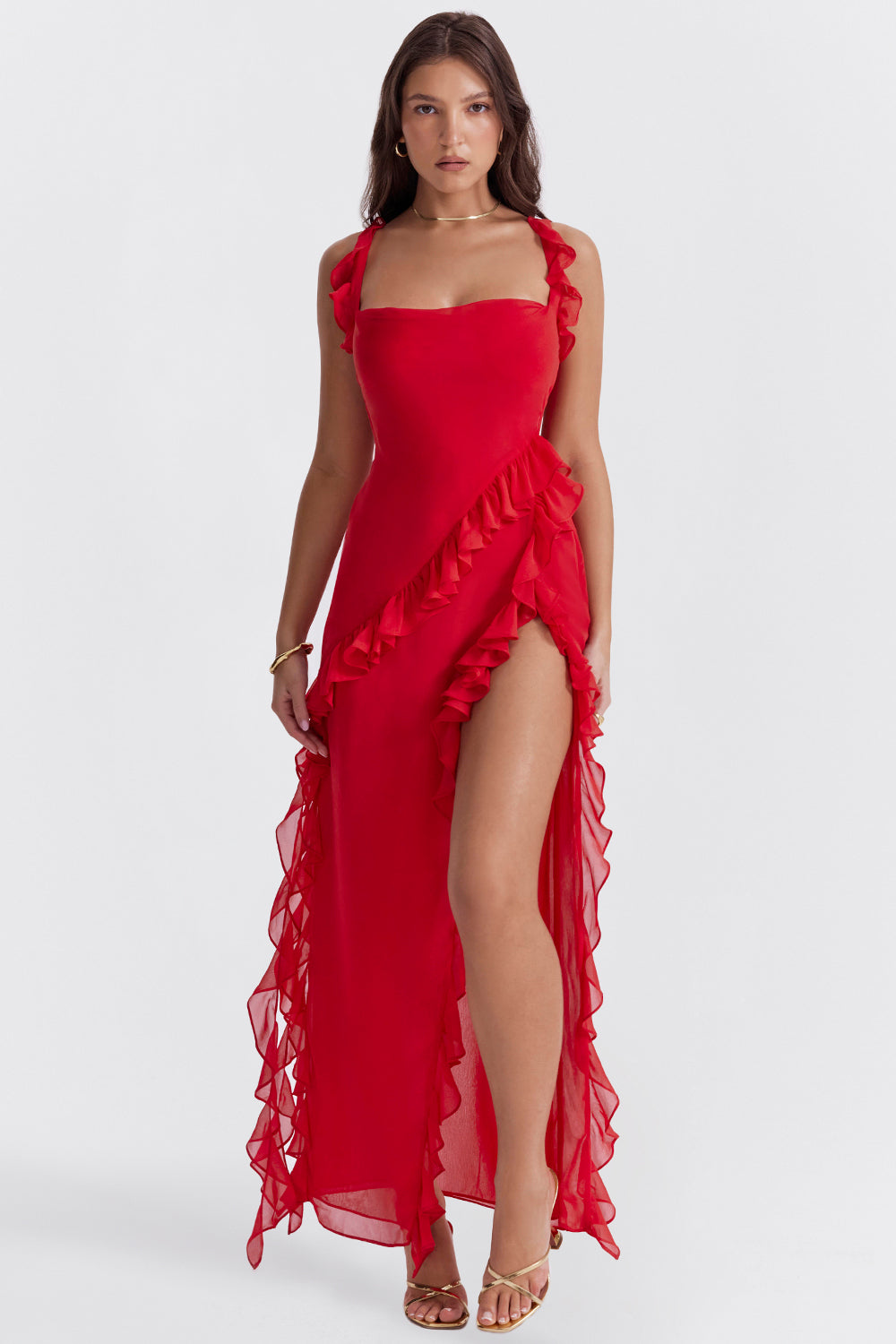 Addie Maxi Ruffle Dress