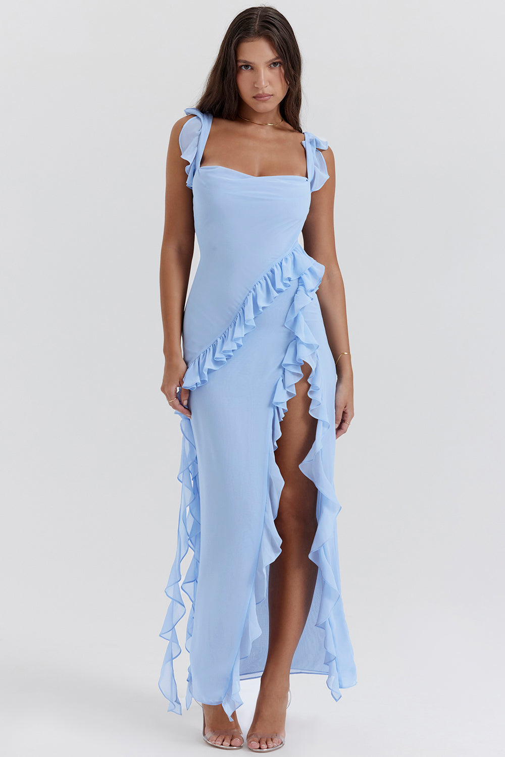 Addie Maxi Ruffle Dress
