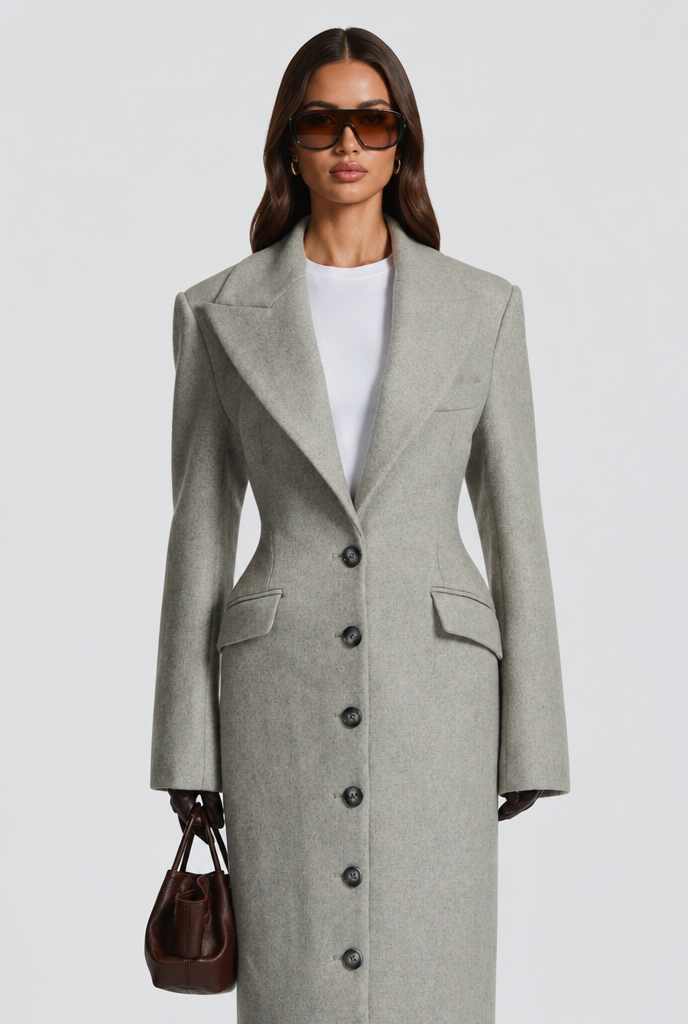 Tailored Longline Wool Coat