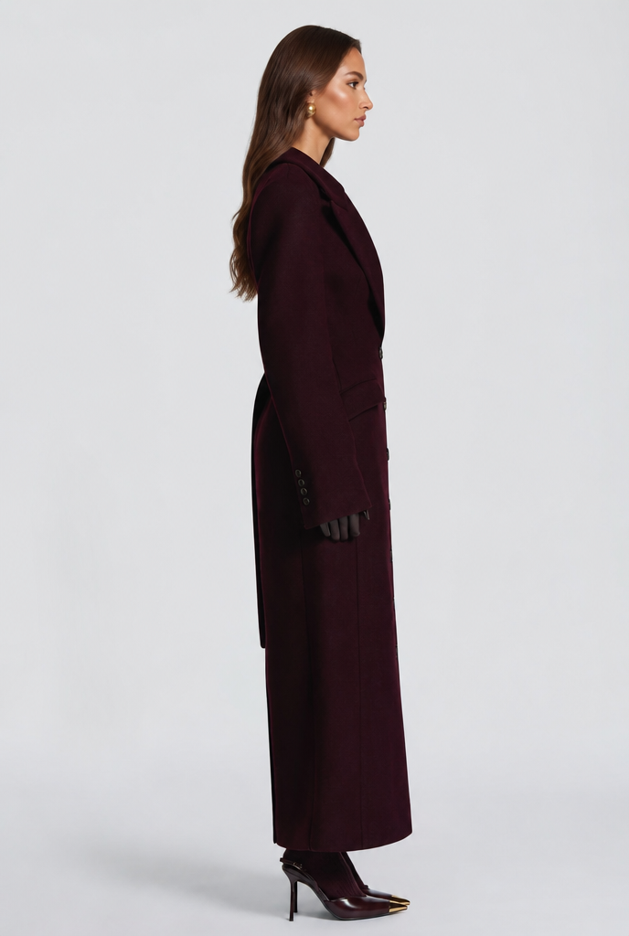 Tailored Longline Wool Coat