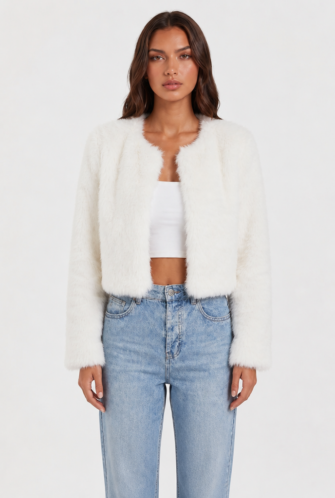 Cropped Fur Coat