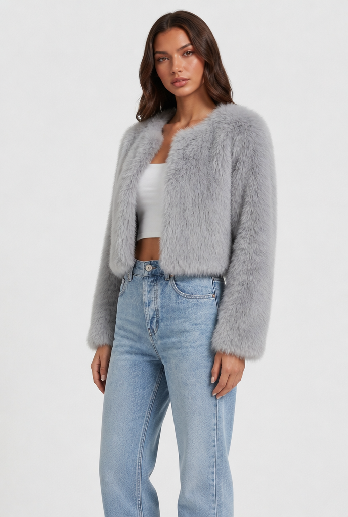 Cropped Fur Coat