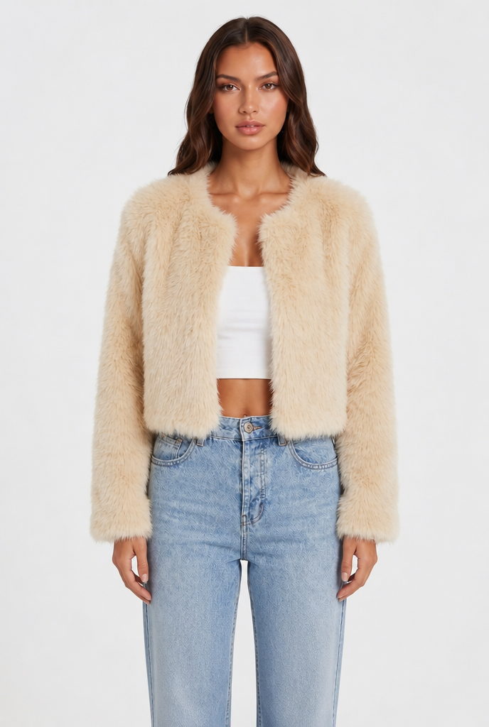 Cropped Fur Coat