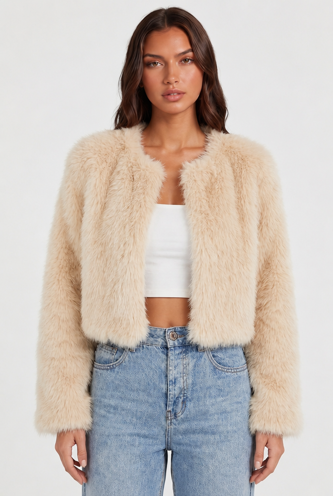 Cropped Fur Coat