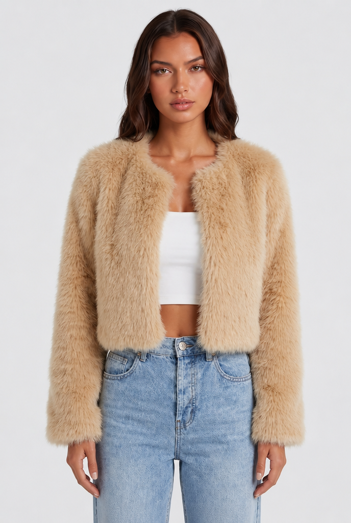 Cropped Fur Coat