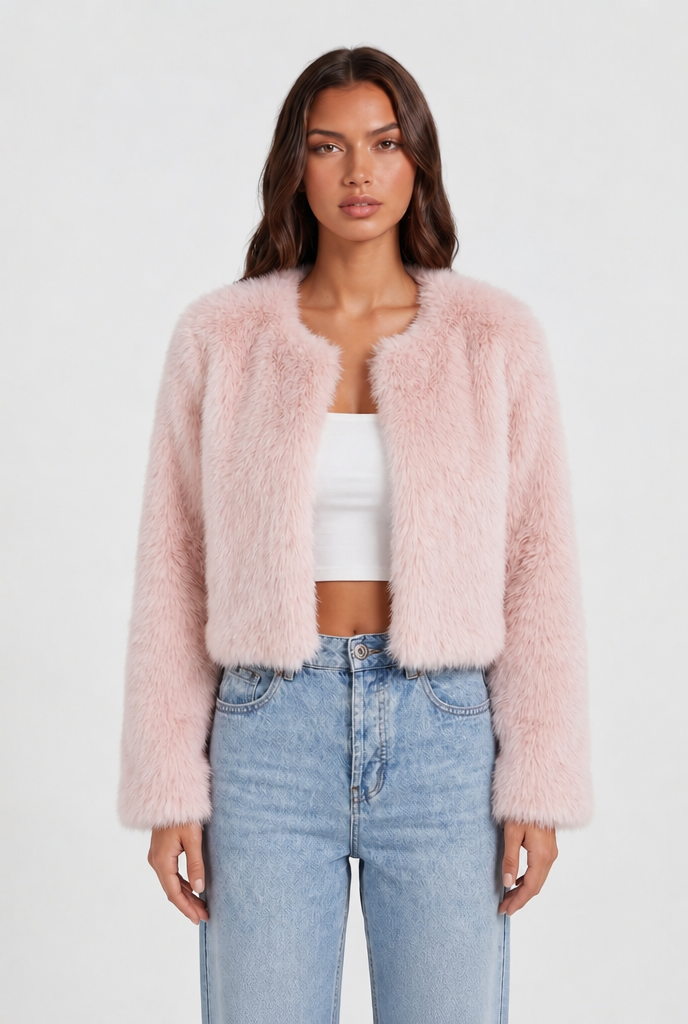 Cropped Fur Coat