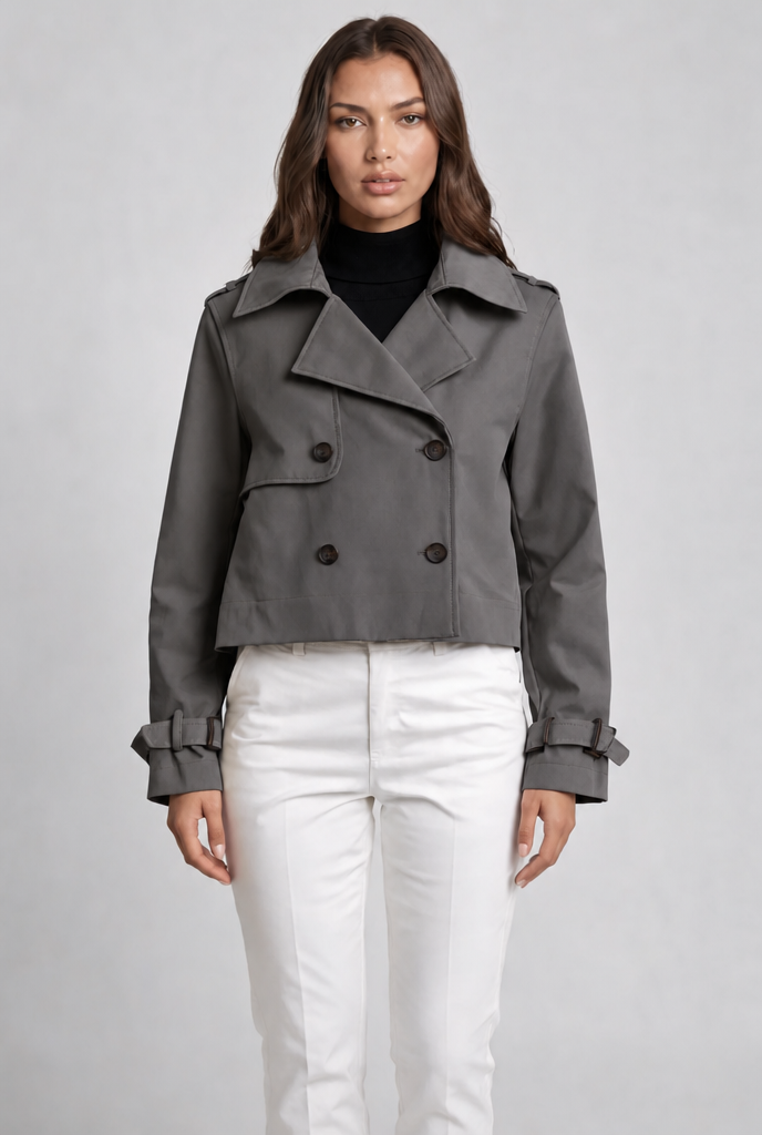 Cropped Trench Jacket