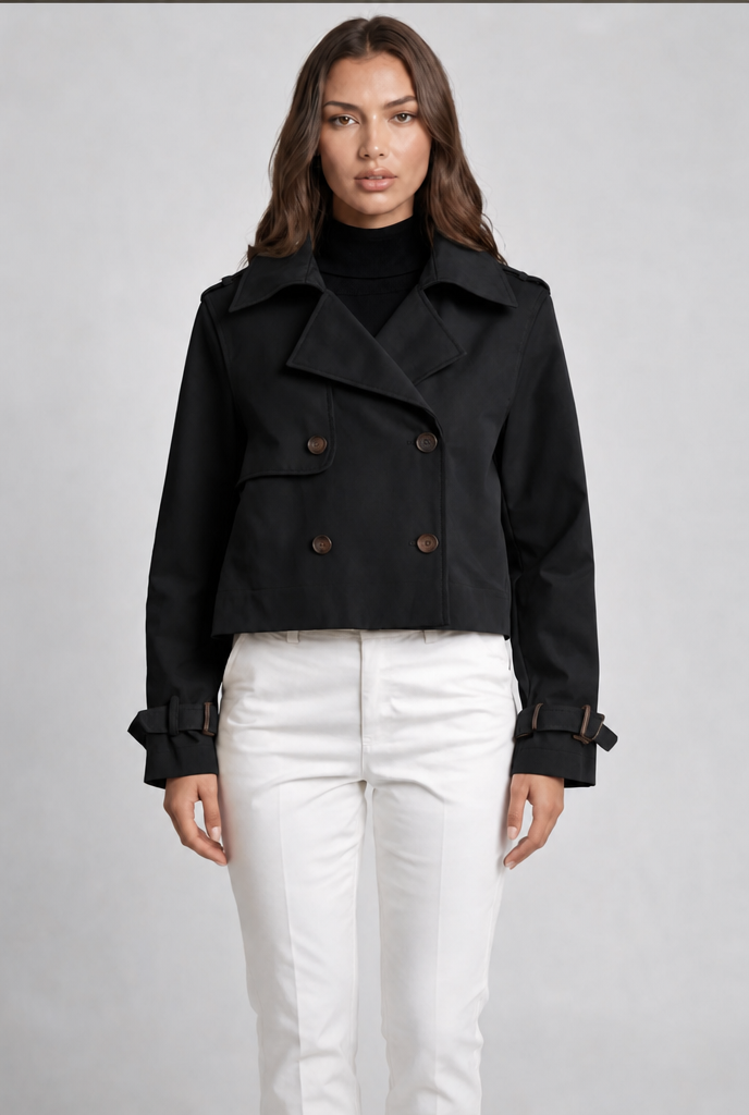 Cropped Trench Jacket