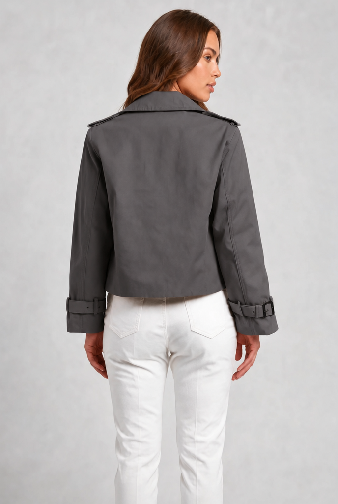 Cropped Trench Jacket