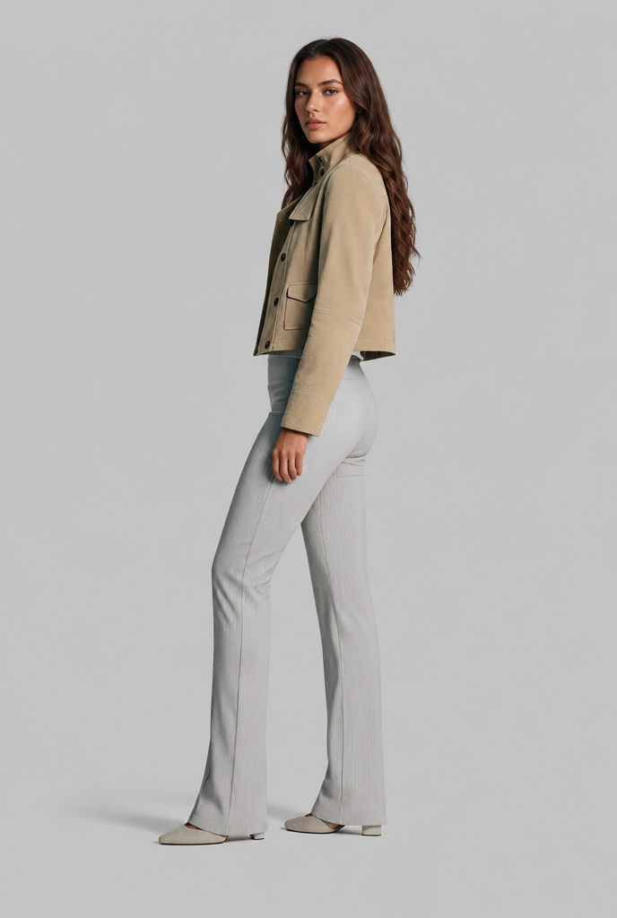 Cropped Suede Jacket