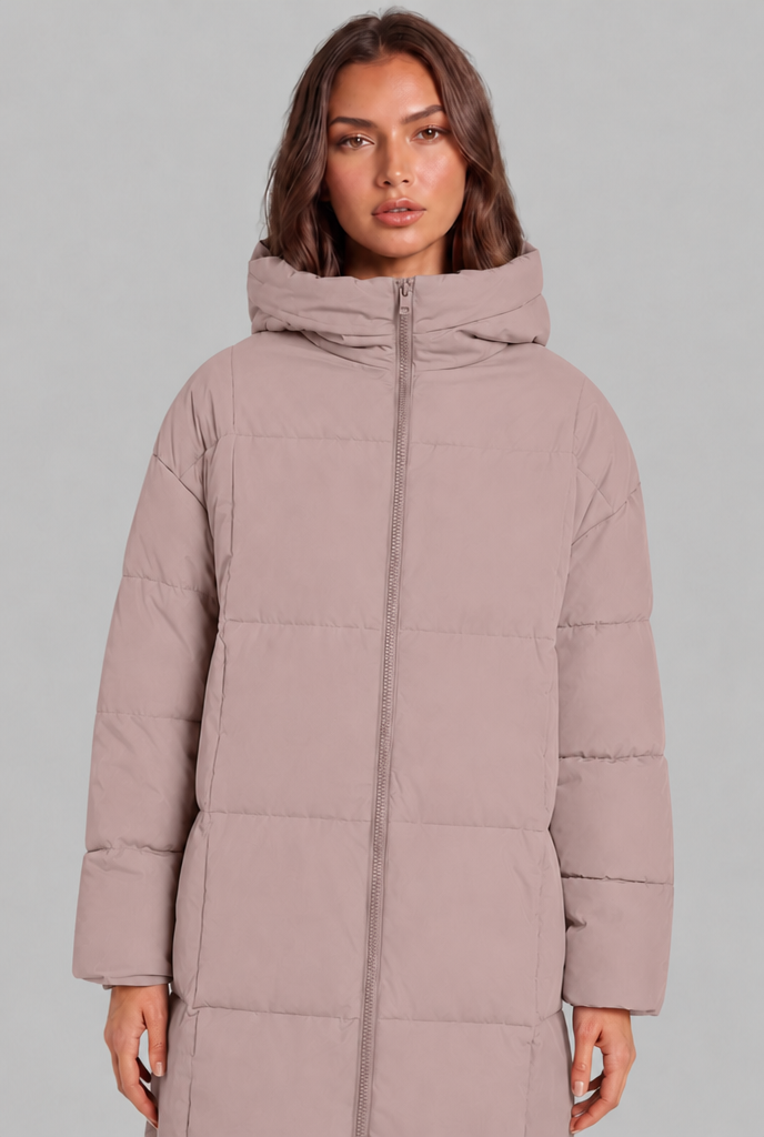 Long Hooded Puffer Coat