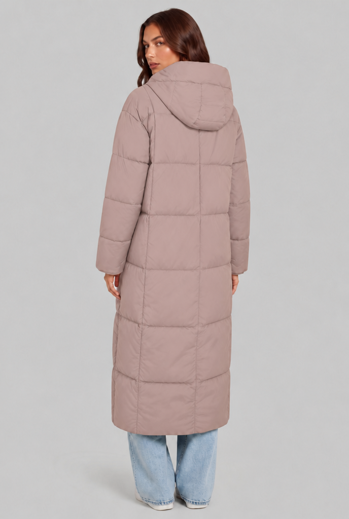 Long Hooded Puffer Coat