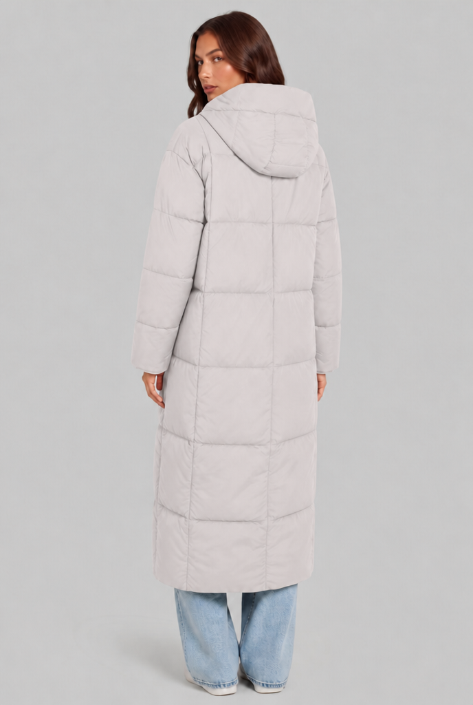 Long Hooded Puffer Coat
