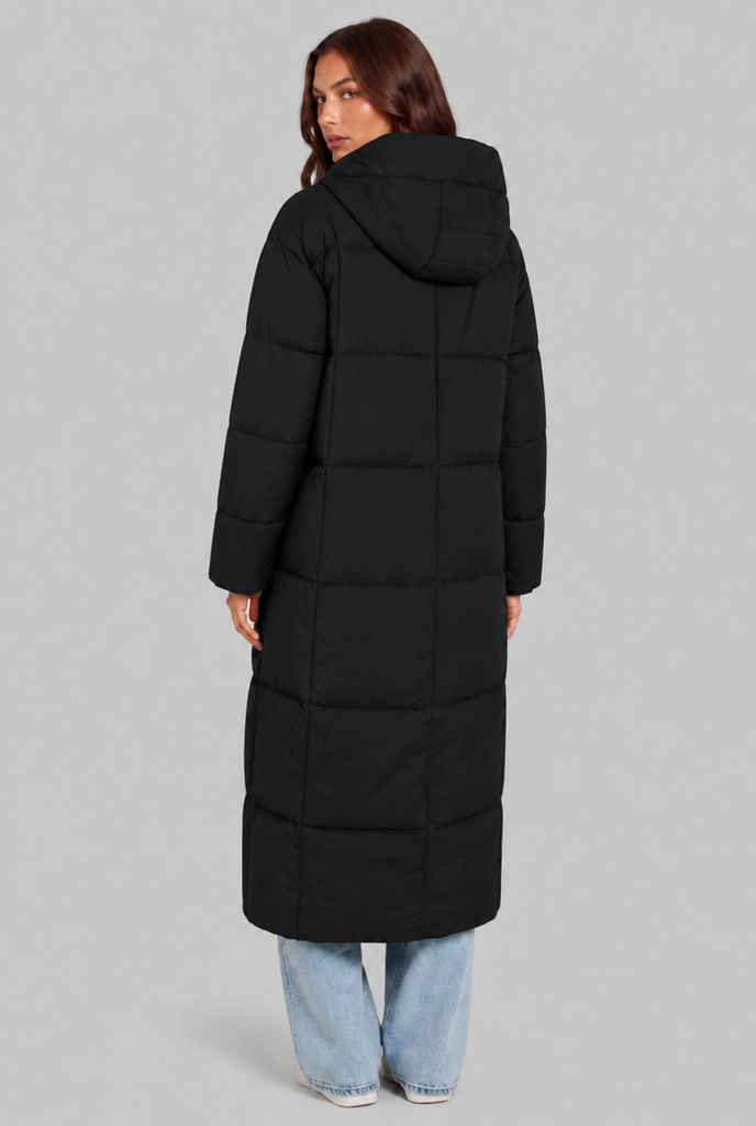 Long Hooded Puffer Coat