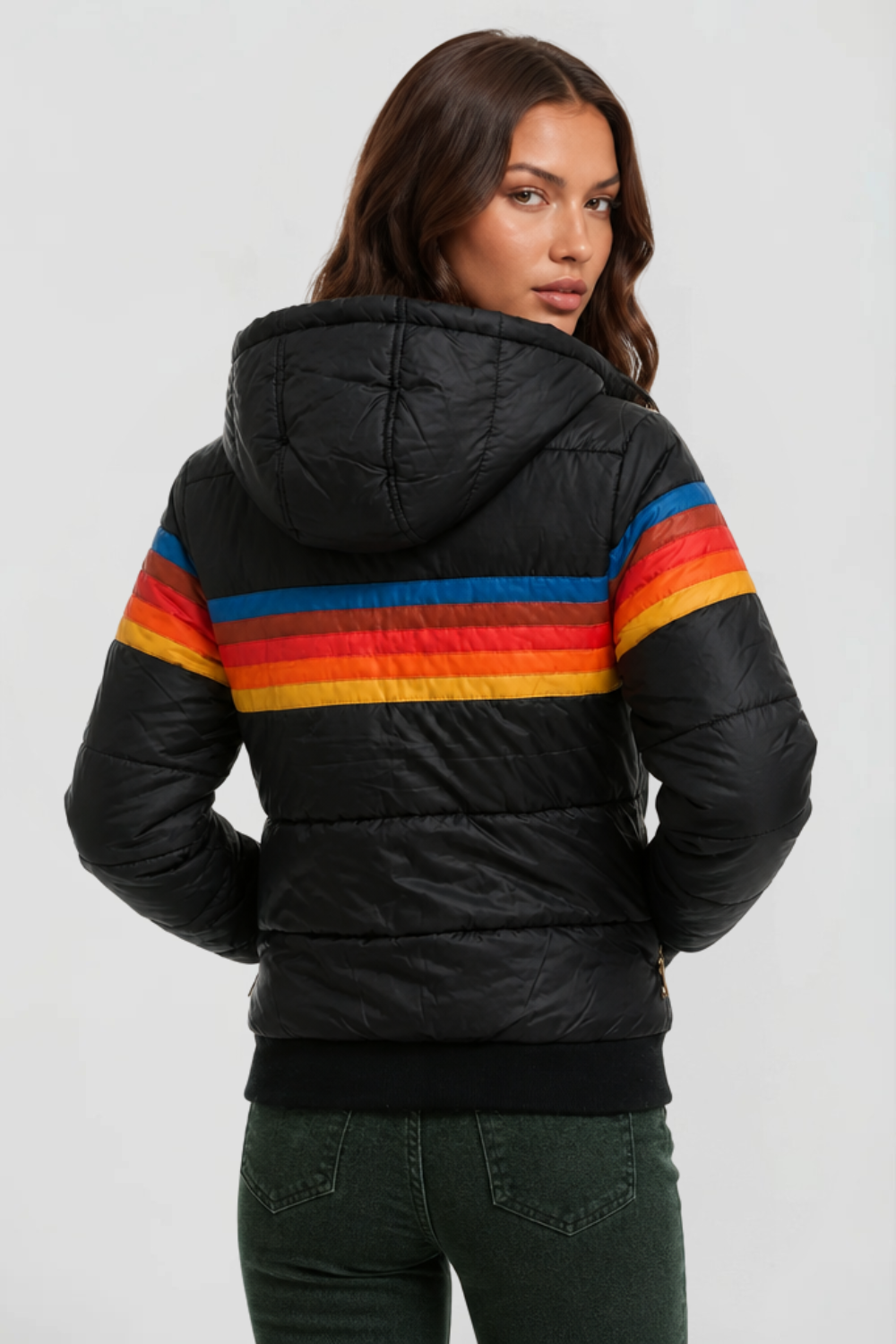 Hooded Retro Puffer Coat