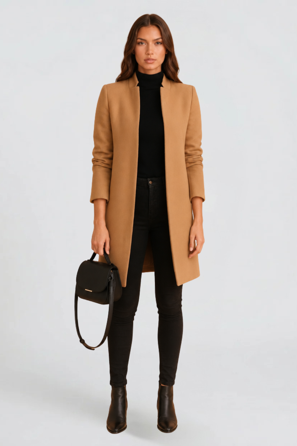 Tailored Longline Wool Coat