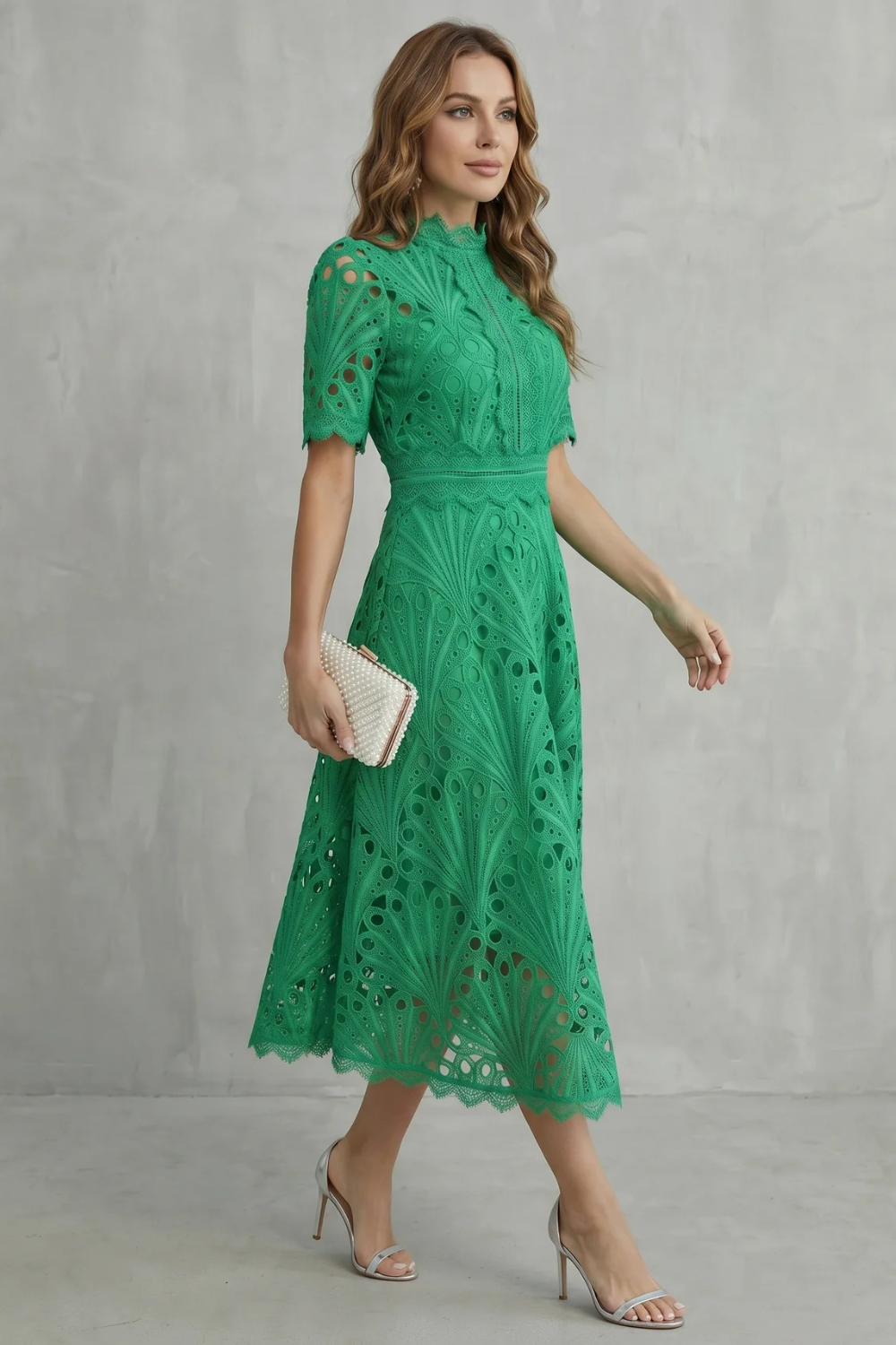 Charlisse –  High-neck midi dress